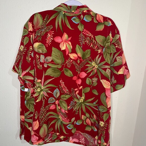 Red Hawaiian Tropical Shirt‎ - Picture 4 of 4